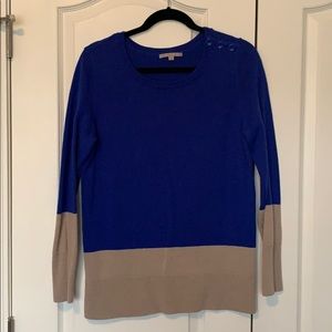 Gap Color Blue and Grey Block Sweater Size L